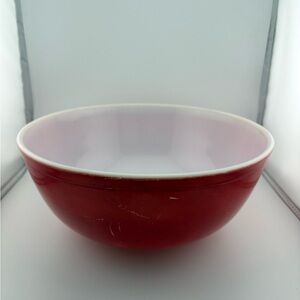 Vintage Pyrex Red 404 Mixing Bowl